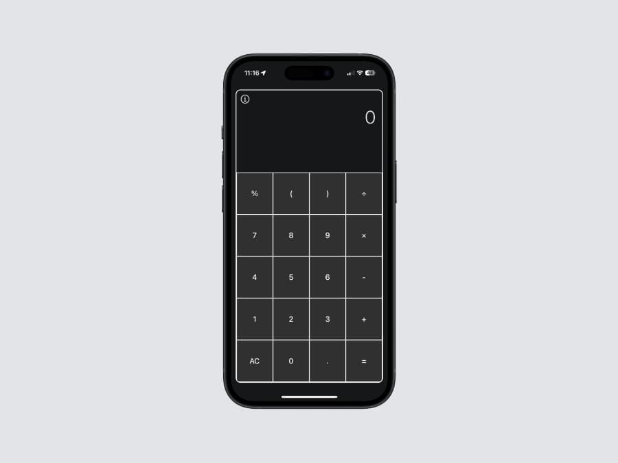 Calculator for Minimalists